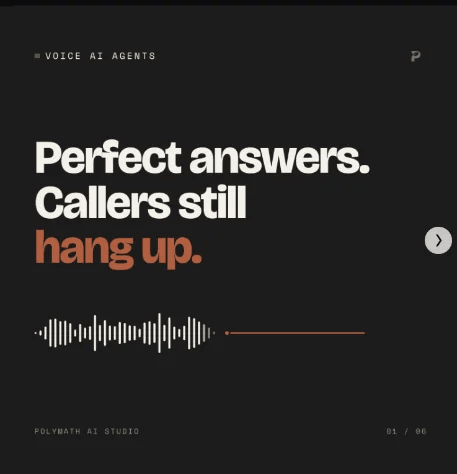 Instagram post — voice AI agents